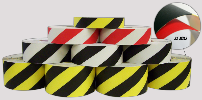 DuraStripe-Hazard-Supreme-V-Roodwit-305-cm