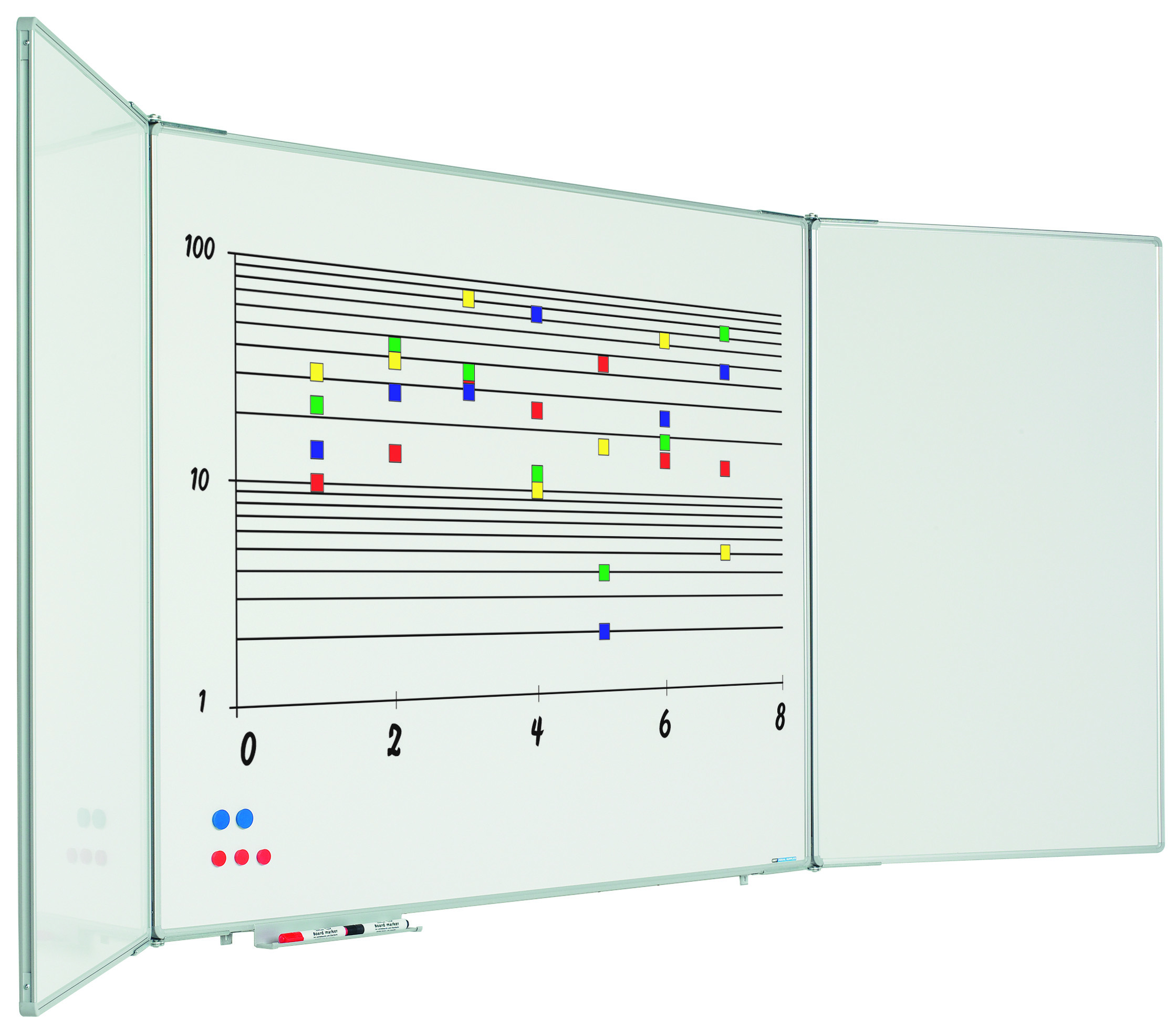 Vijfvlaksbord-RC-alu-10mm-emailstaal-60x90-cm-wit